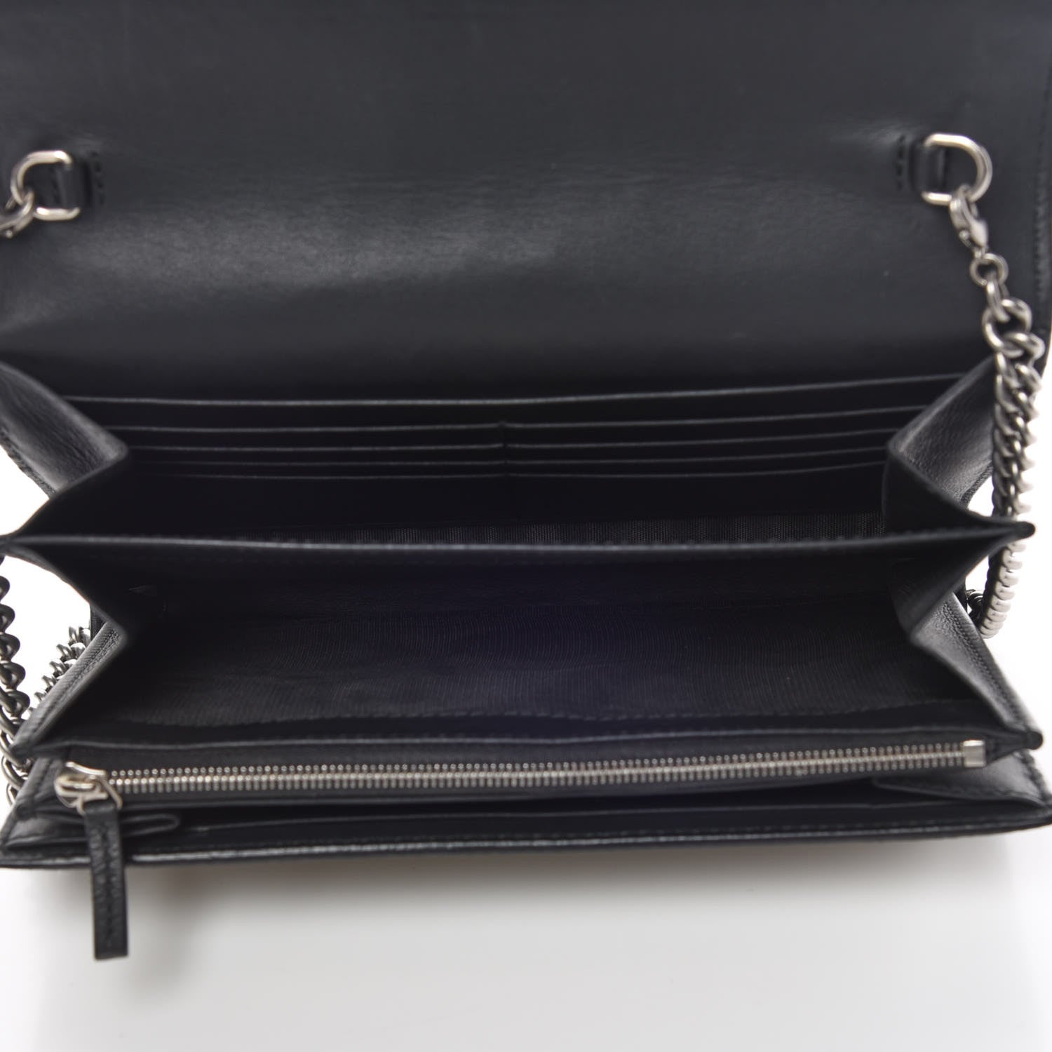 Gucci GG Supreme Monogram Mini Dionysus Chain Wallet Beige Black 7 of 10