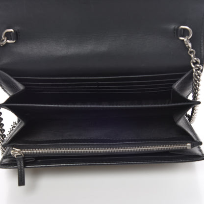 Gucci GG Supreme Monogram Mini Dionysus Chain Wallet Beige Black 7 of 10