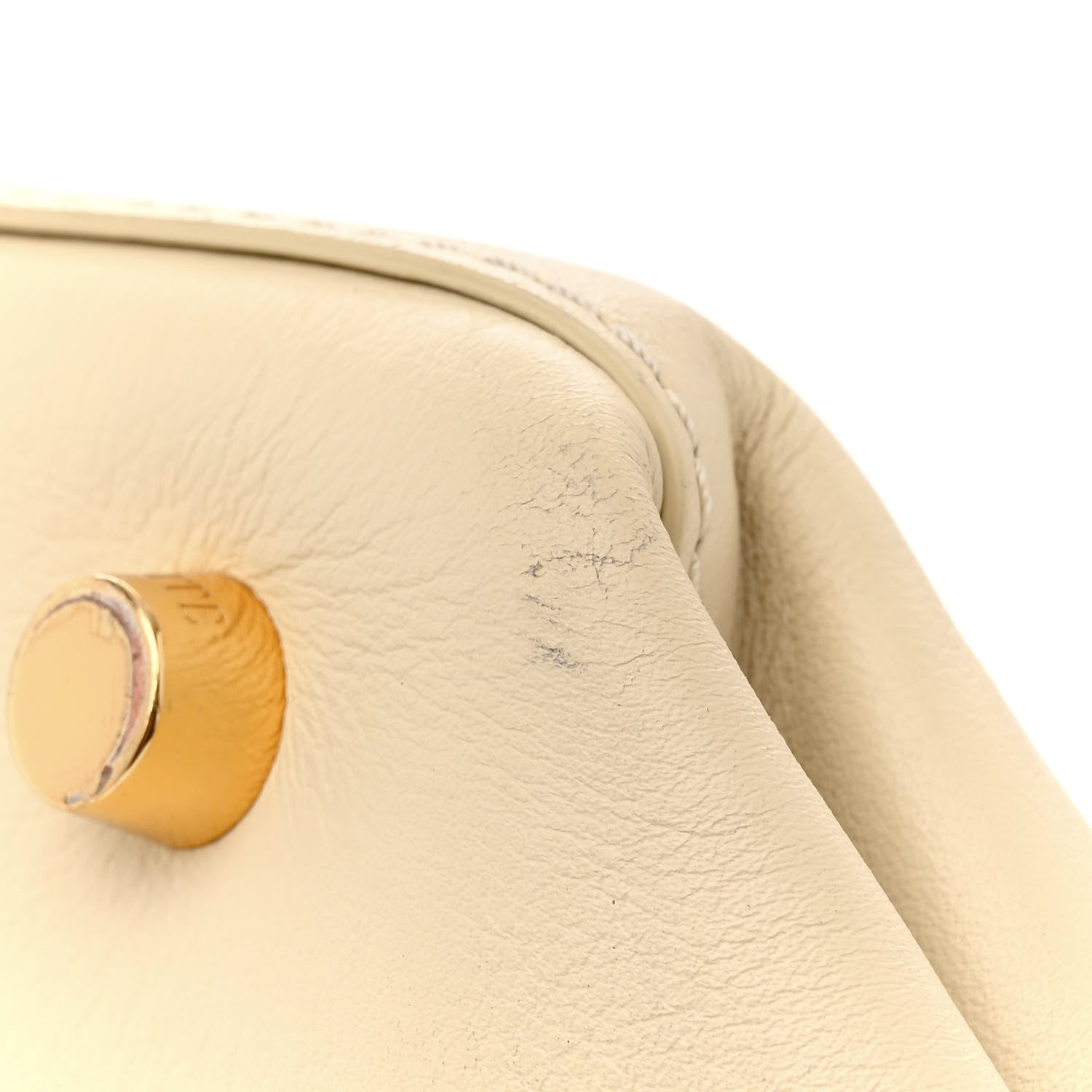 Khaite Calfskin Banded Florence Tote Cream 14 of 19