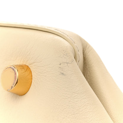 Khaite Calfskin Banded Florence Tote Cream 14 of 19