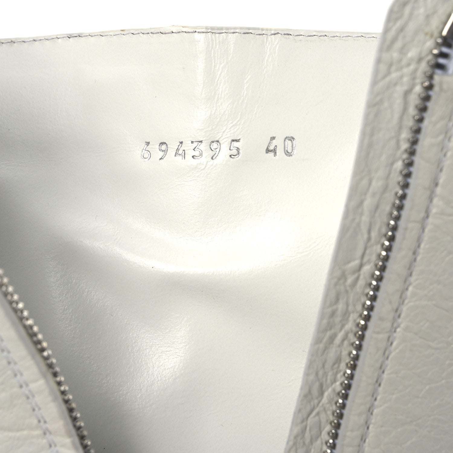 Balenciaga Agneau Arena Cagole 90mm Boots 40 Optic White Silver 10 of 14