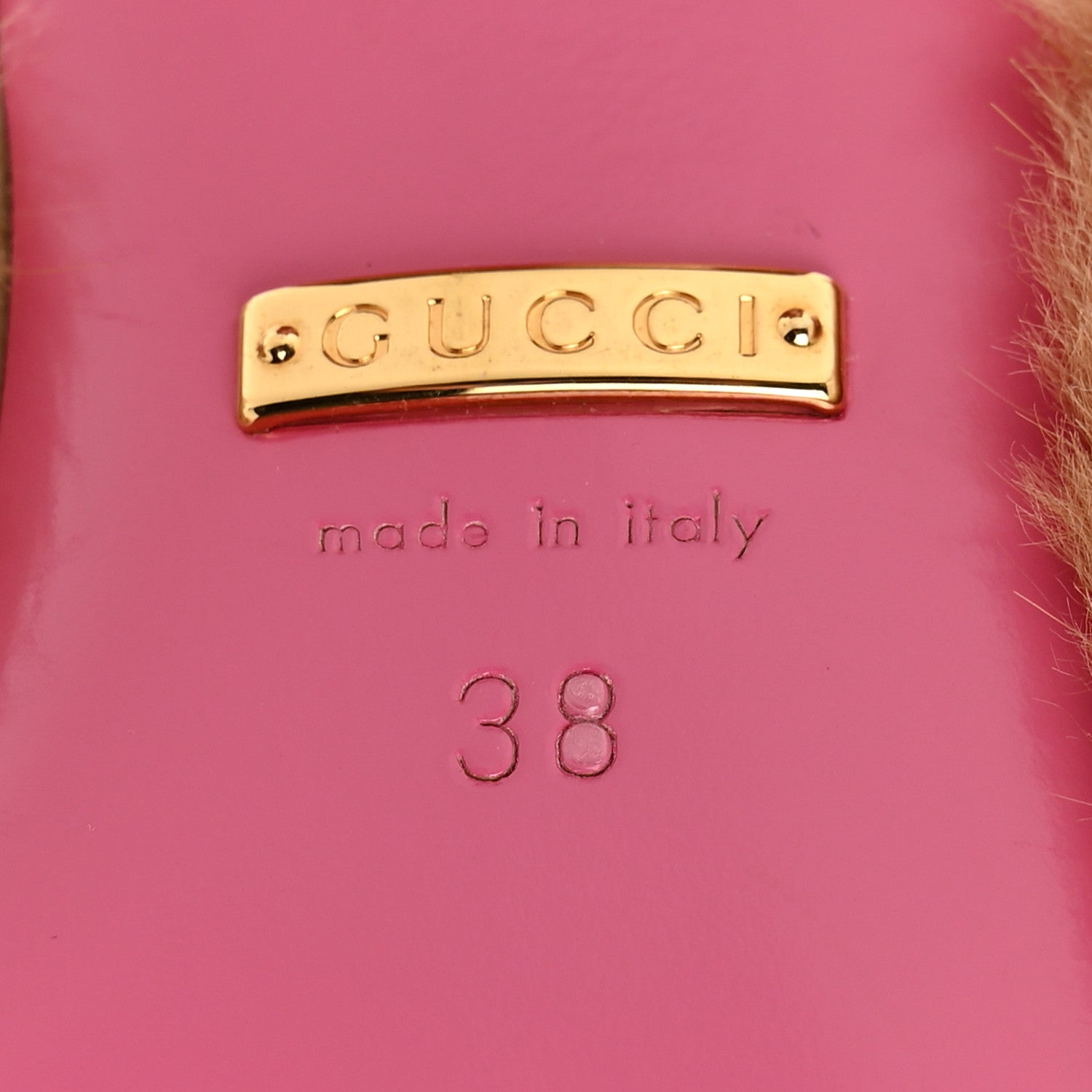 Gucci Mink Malaga Kid Crystal Candy Mules 38 Light Brown Black 6 of 10