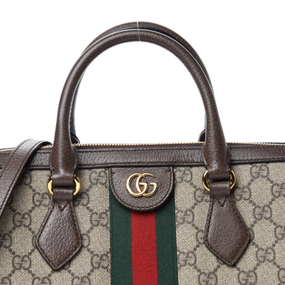 Gucci GG Supreme Monogram Web Medium Ophidia Boston Brown 13 of 13