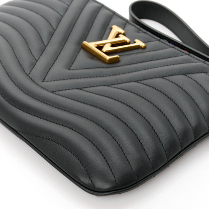 Louis Vuitton Calfskin New Wave Zipped Pochette Black 11 of 12