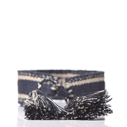 Christian Dior Woven Cotton J'Adior Friendship Bracelet Navy 3 of 4