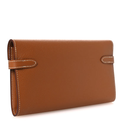 Hermes Epsom Kelly Longue Wallet Gold 3 of 8