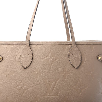 Louis Vuitton Empreinte Monogram Giant Neverfull MM Tourterelle 7 of 9