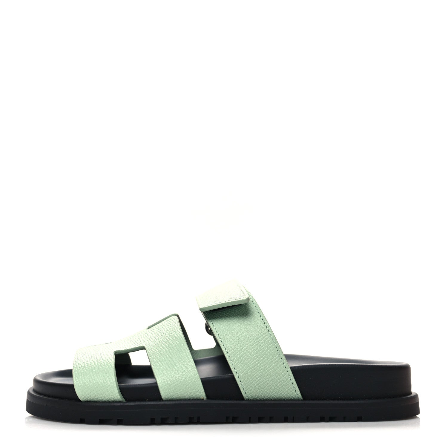 Hermes Epsom Womens Chypre Sandals 35.5 Vert Jade 1 of 9