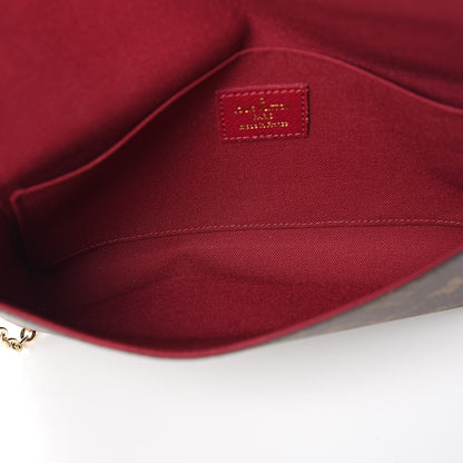 Louis Vuitton Monogram Pochette Felicie Chain Wallet Fuchsia 5 of 11