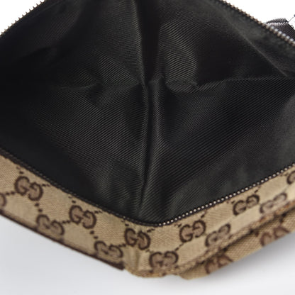 Gucci GG Monogram Double Pocket Belt Bag Dark Brown 5 of 10