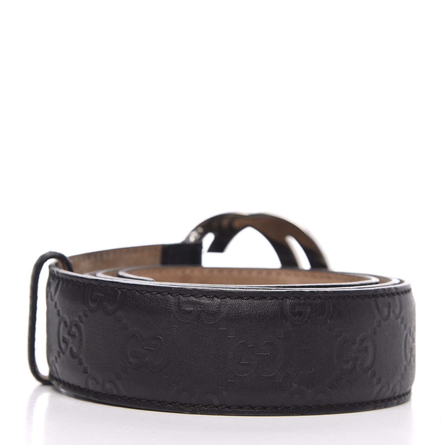 Gucci Guccissima Interlocking G Belt 100 40 Black 2 of 6