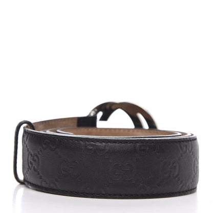 Gucci Guccissima Interlocking G Belt 100 40 Black 2 of 6