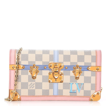 Louis Vuitton Damier Azur Summer Trunks Pochette Weekend 1 of 8