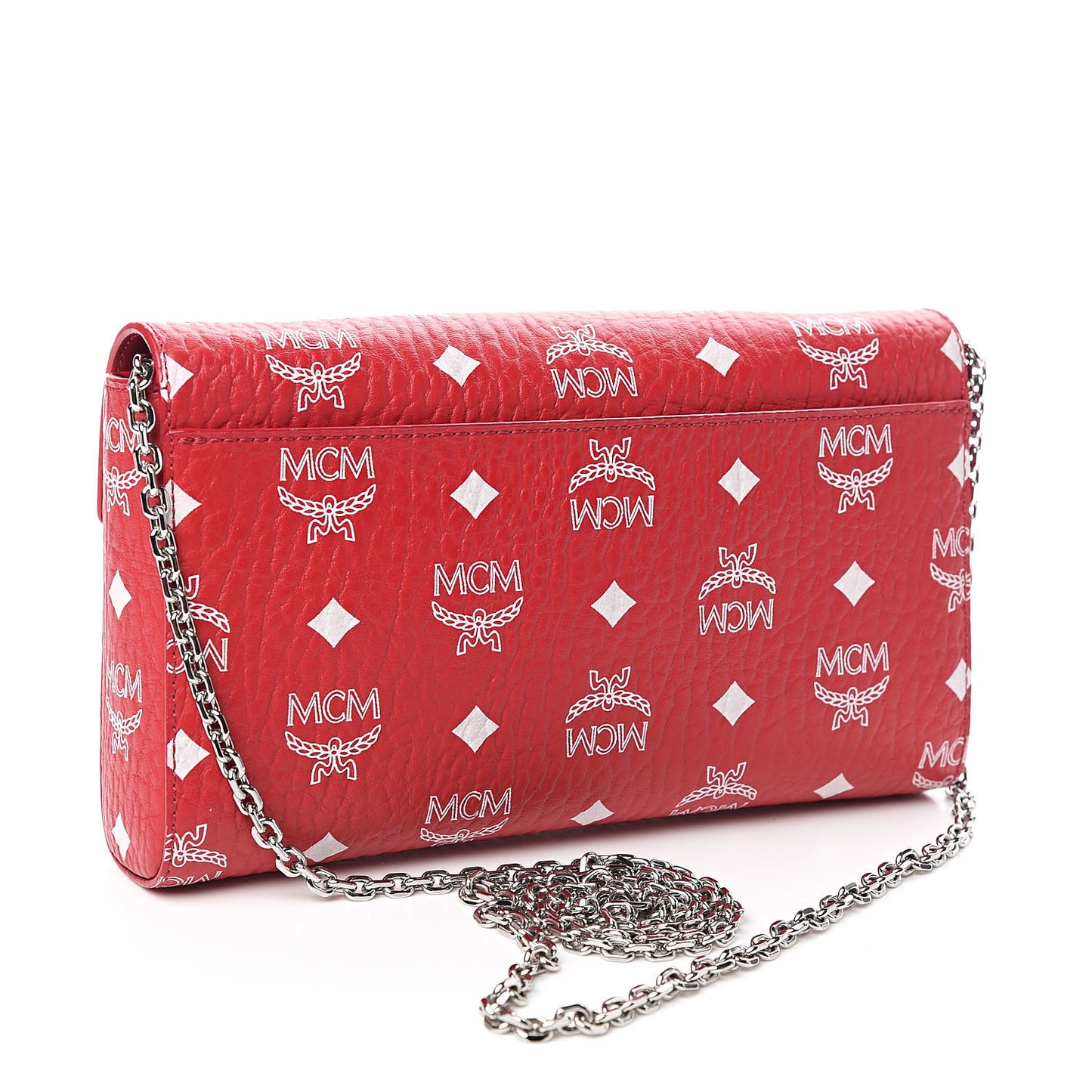 Visetos Monogram Medium Millie Crossbody Bag Ruby Red