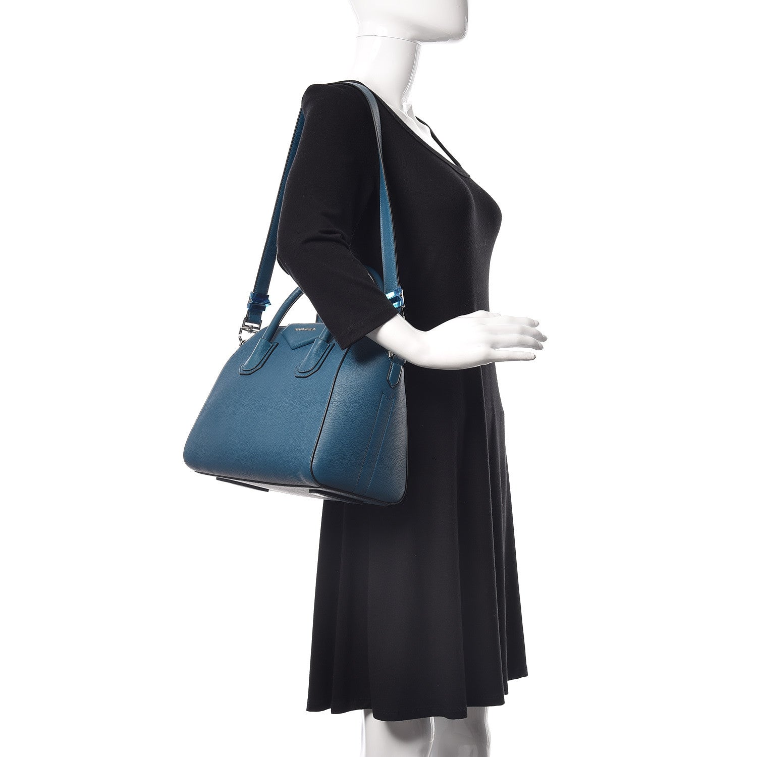 Givenchy Sugar Goatskin Small Antigona Ocean Blue 2 of 10