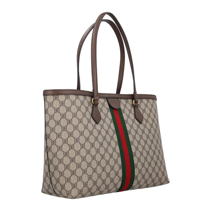 Gucci X BALENCIAGA BB Supreme Monogram Web Medium Ophidia Shopping Tote Beige New Acero 3 of 10