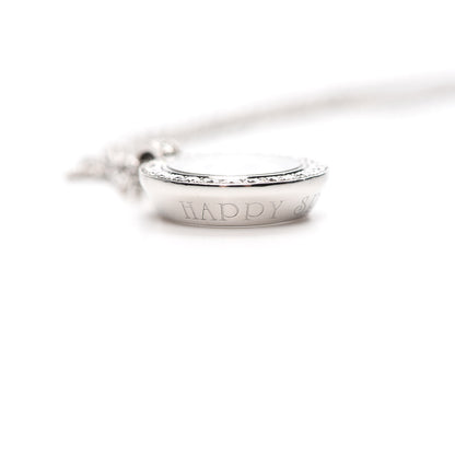 Chopard 18K White Gold Diamond Happy Spirit Pendant Necklace 7 of 7