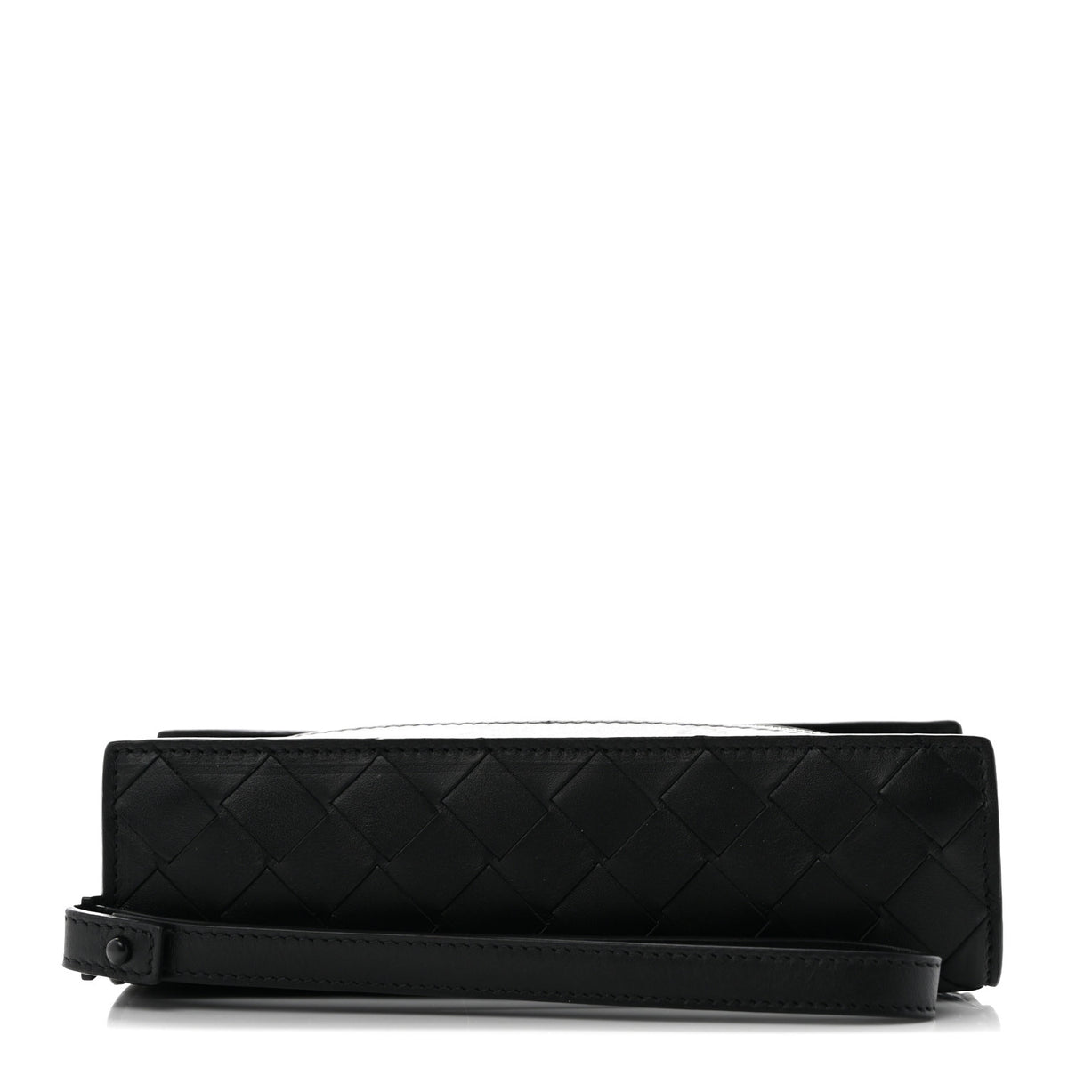 Bottega Veneta Nappa Maxi Intreccio Wristlet Pouch Black 1 of 6