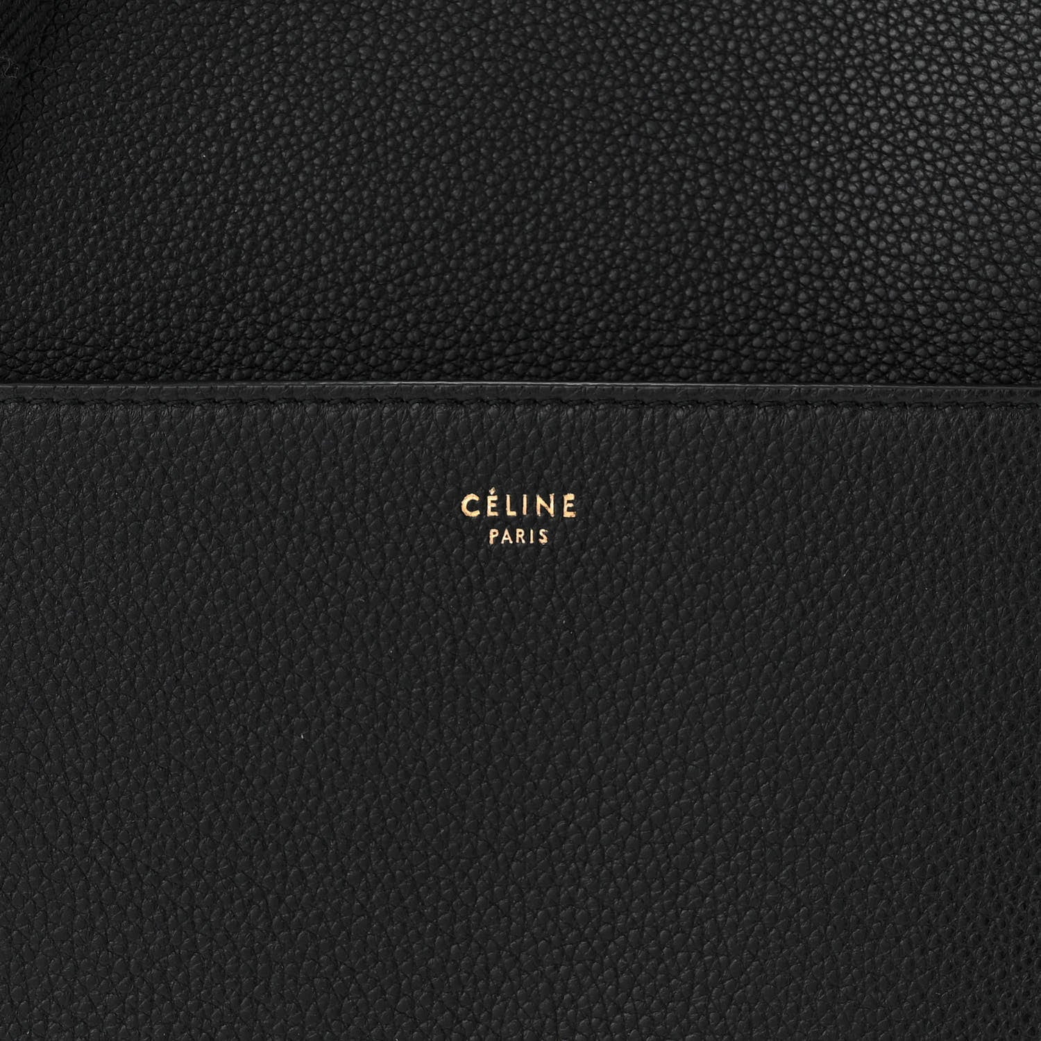 Celine Soft Grained Calfskin Sangle Bucket Bag Navy Blue 6 of 8