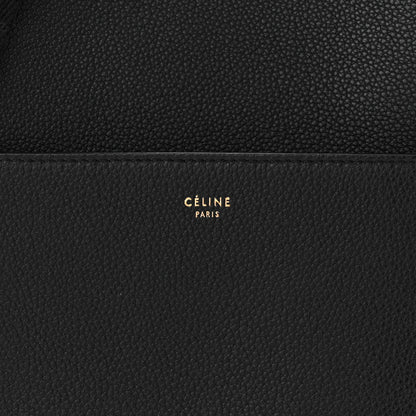 Celine Soft Grained Calfskin Sangle Bucket Bag Navy Blue 6 of 8