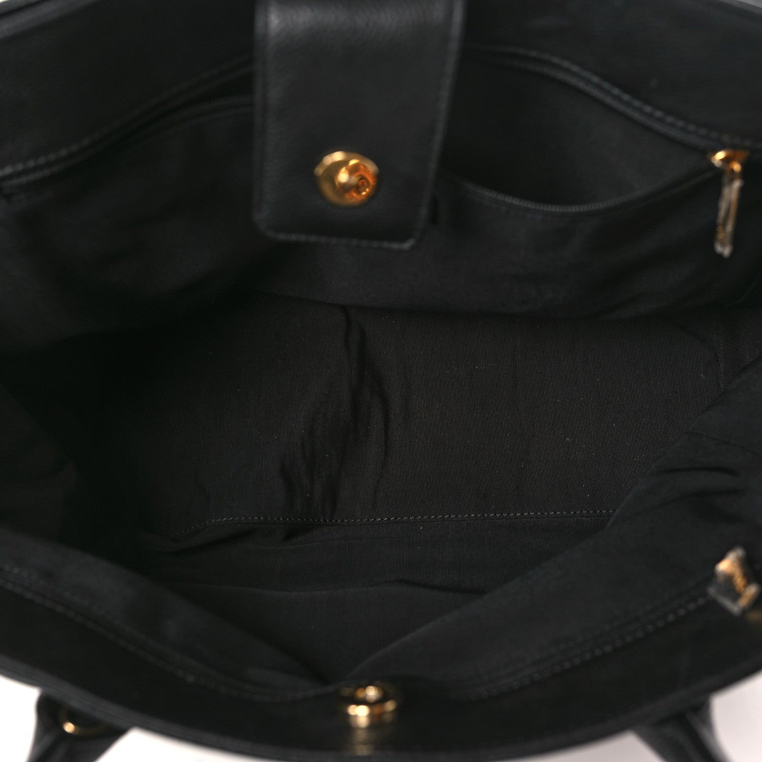 Chanel Calfskin Cerf Executive Shopper Tote Black 6 of 10