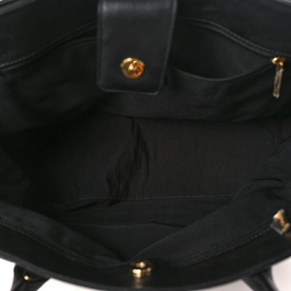Chanel Calfskin Cerf Executive Shopper Tote Black 6 of 10