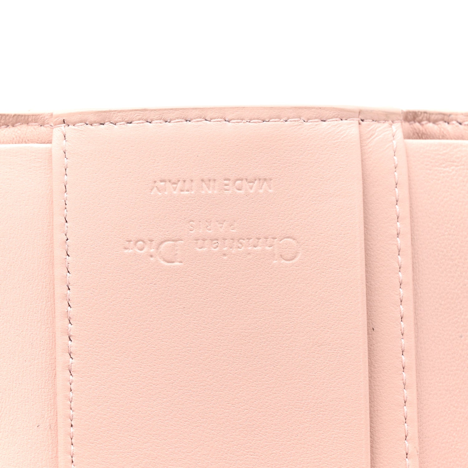 Christian Dior Lambskin Cannage My Dior Veronia Wallet Powder Pink 6 of 8