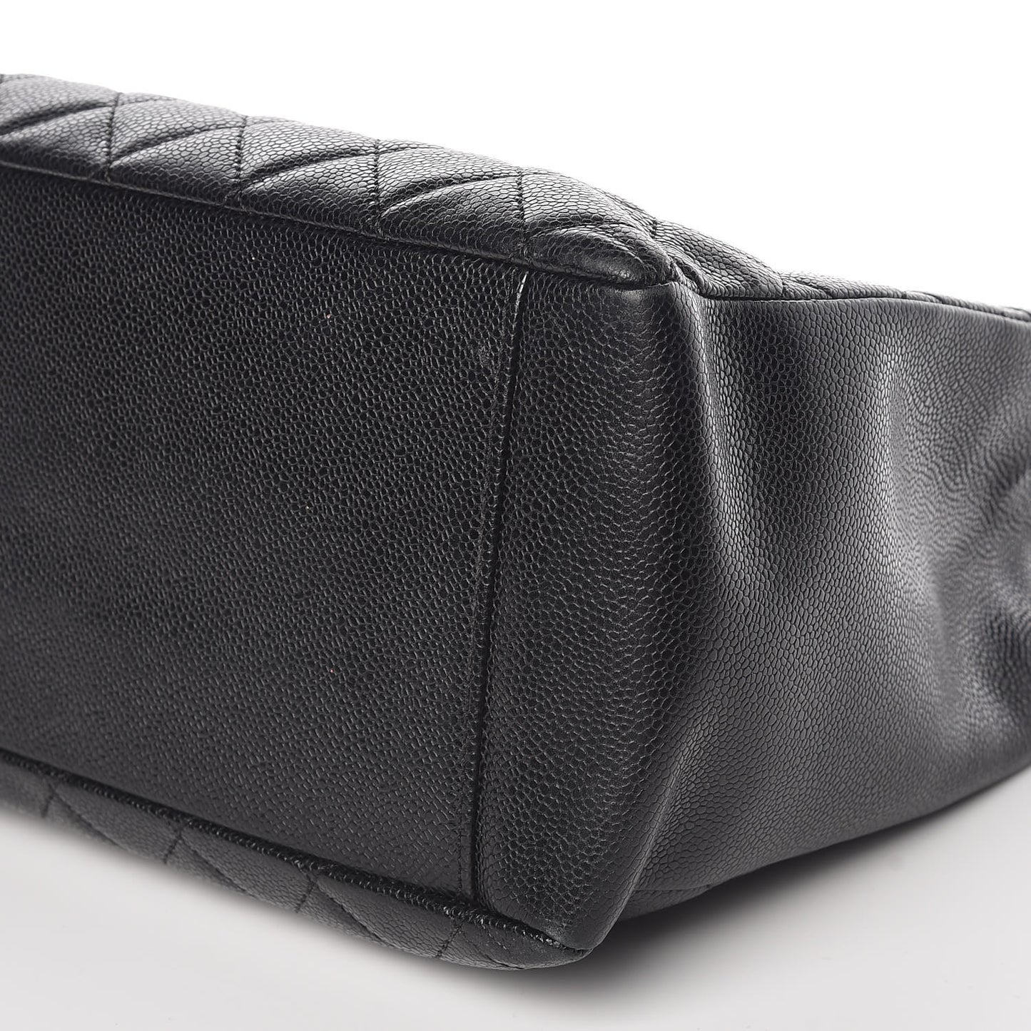 Caviar Quilted Grand Shopping Tote GST Black