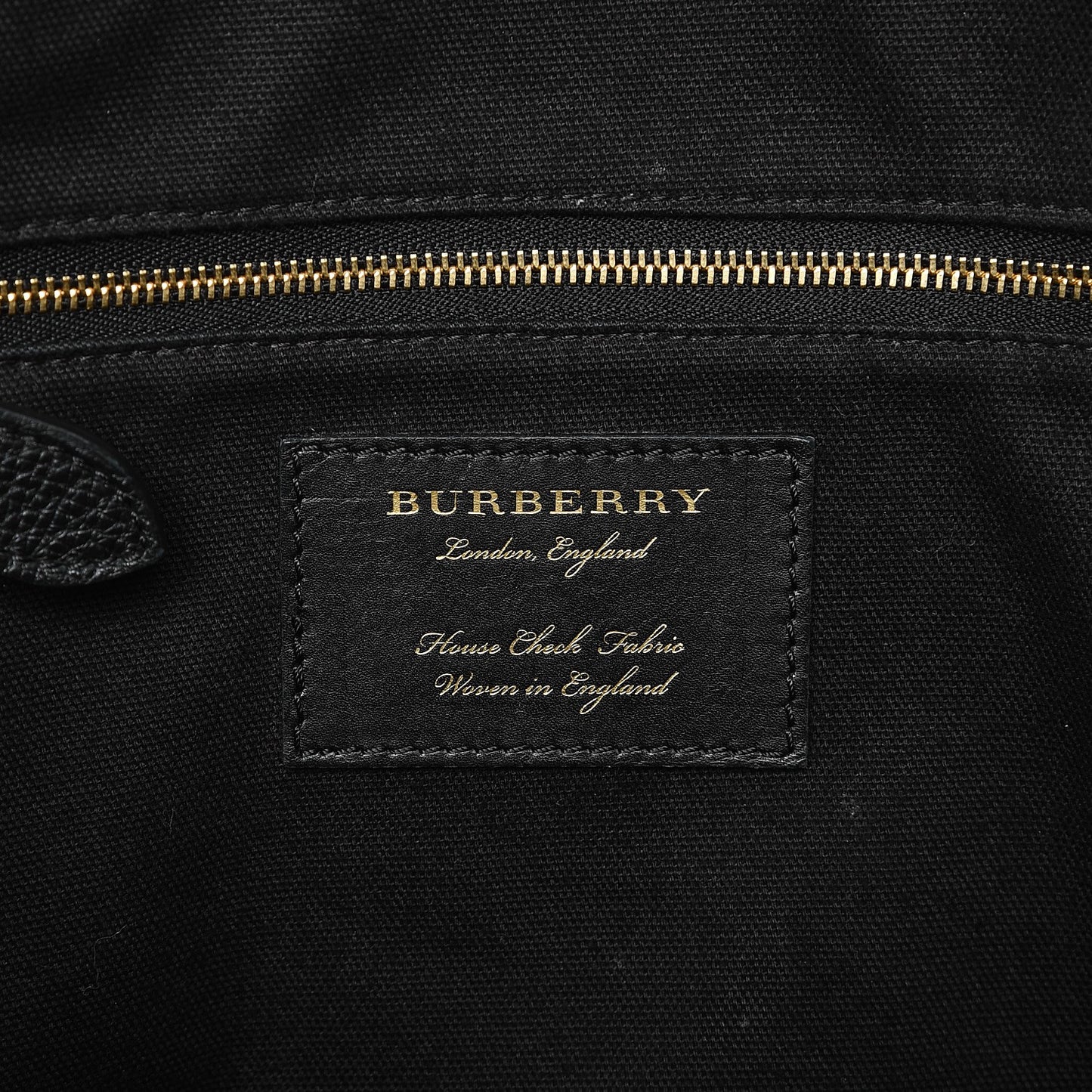 Derby Calfskin House Check Medium Welburn Tote Black