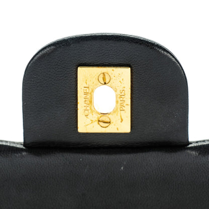 Chanel Lambskin Quilted Small Double Flap Black 7 of 9