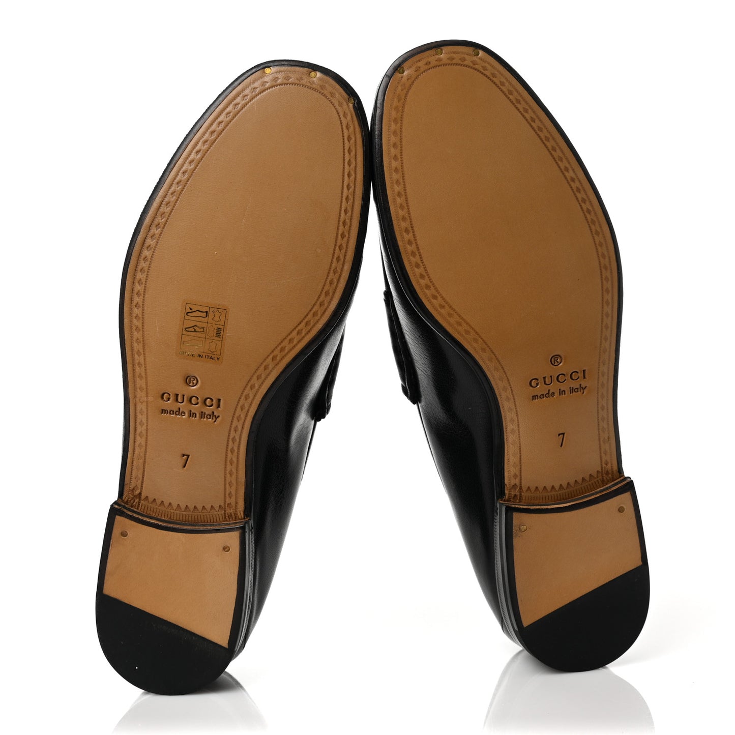 Calfskin Mens Bee Embroidered Roos Horsebit Loafers 7 Black