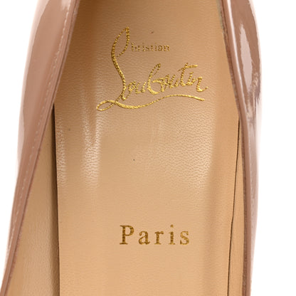 Christian Louboutin Patent Pigalle Plato 120 Pumps 38.5 Nude 7 of 8