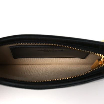 Jacquemus Glazed Calfskin The Small Bisou Chaine Shoulder Bag Black 5 of 9
