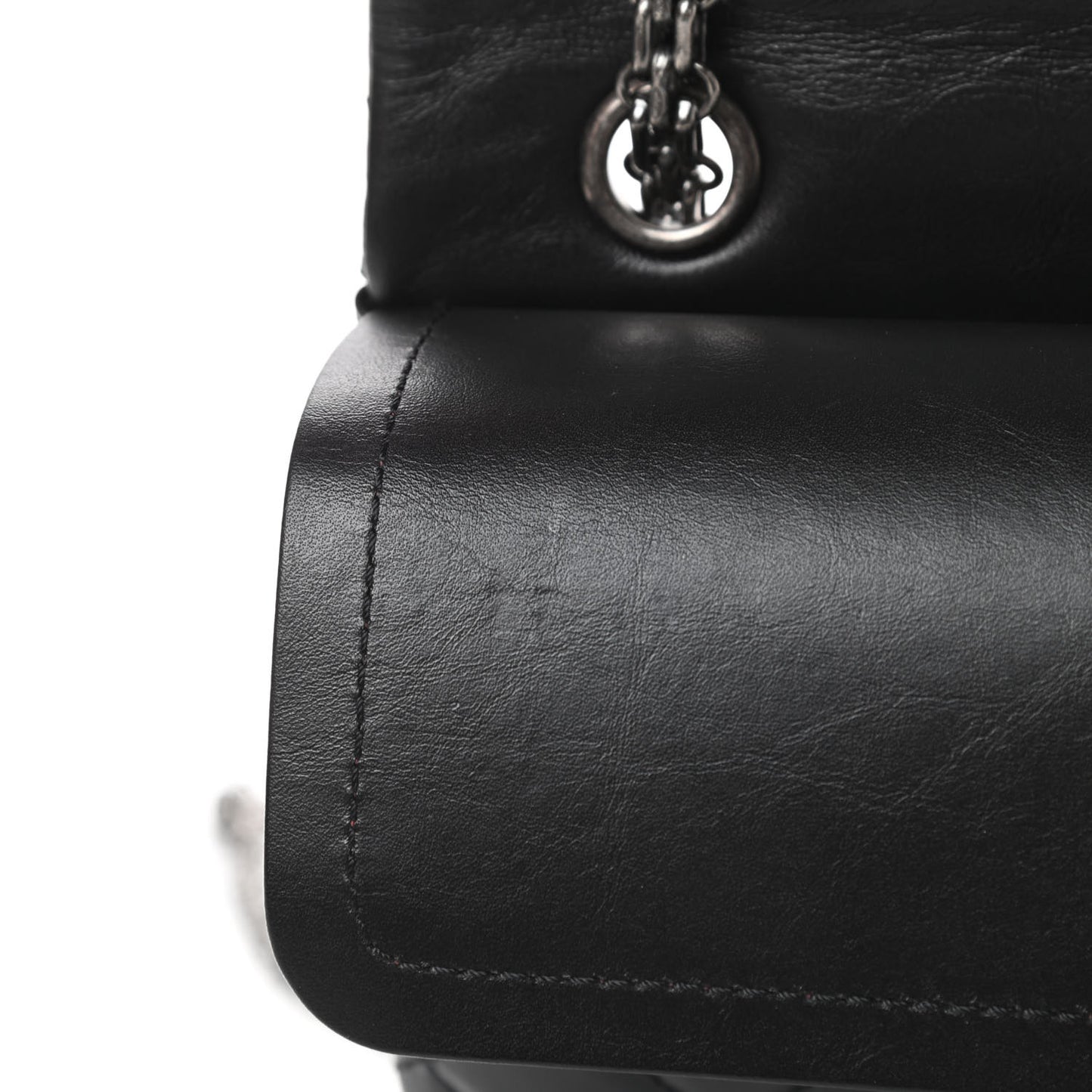 Aged Calfskin Quilted 2.55 Reissue 226 Black