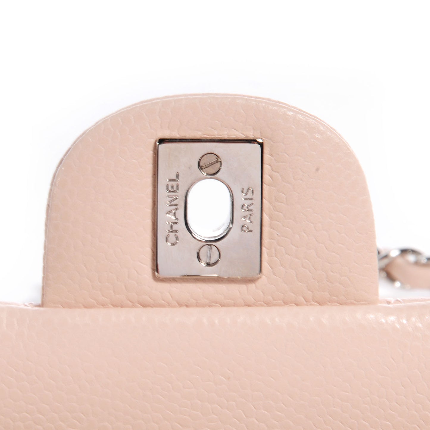 Caviar Quilted Mini Flap Light Pink
