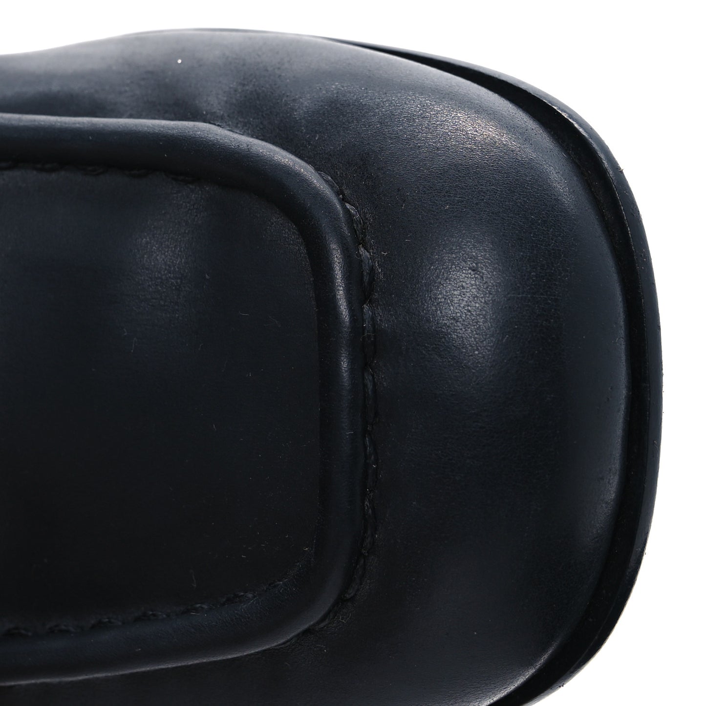 Calfskin Modellerie Stud Loafers 36.5 Black