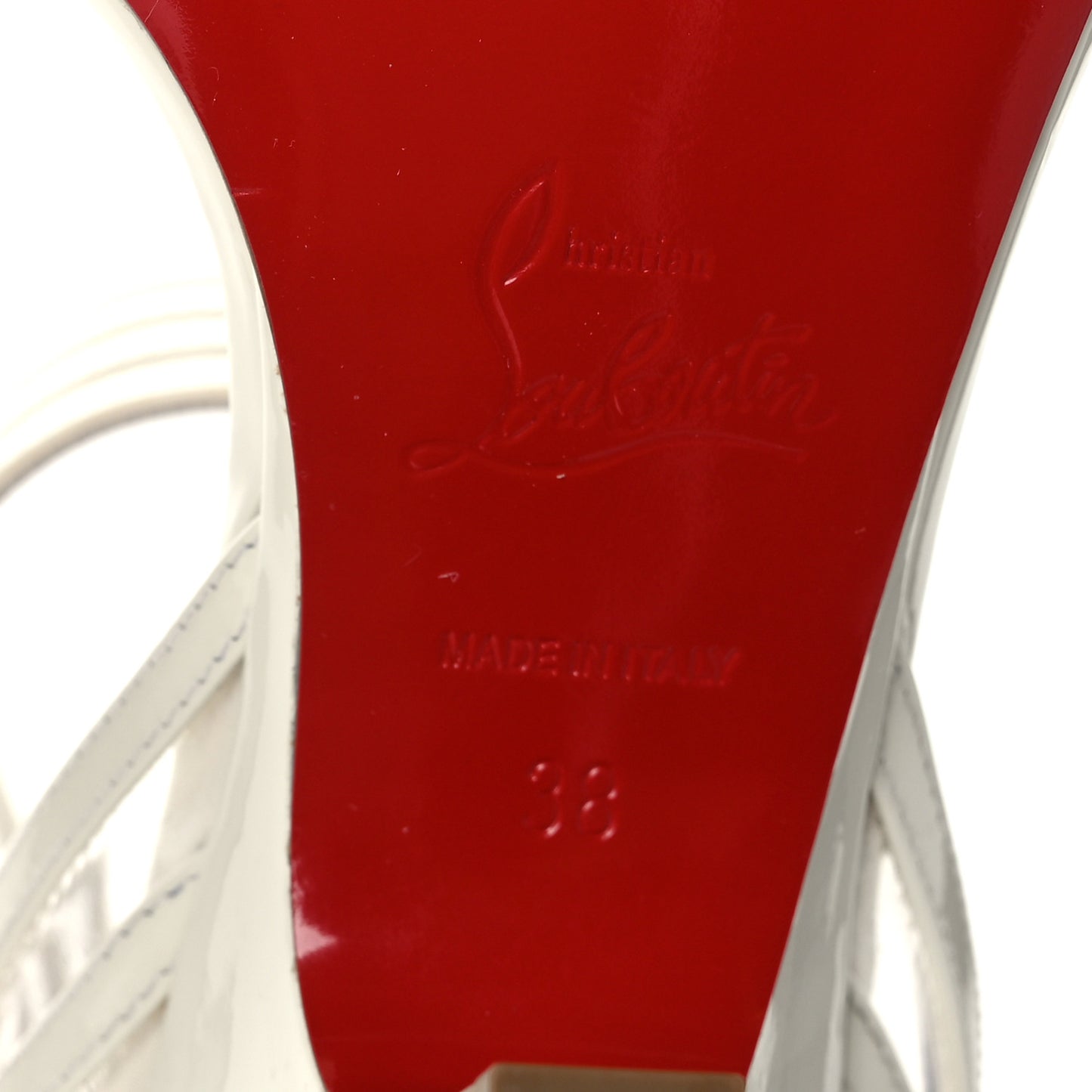 Patent PVC Myriadiam 85 Pumps 38 Snow