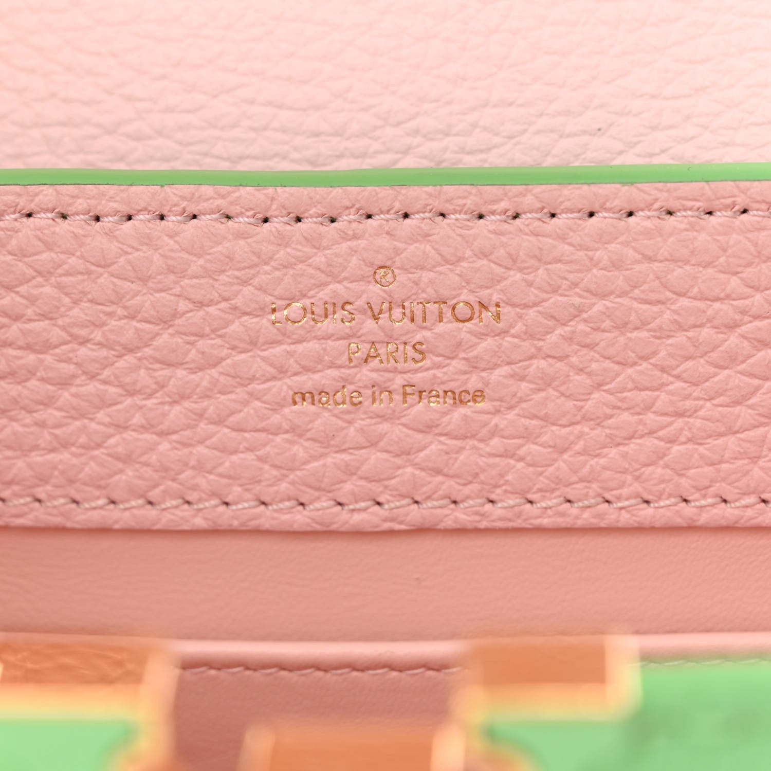 Louis Vuitton Taurillon Mini Capucines Vert Pomme 6 of 11