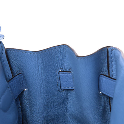 Hermes Taurillon Clemence Birkin 30 Bleu Paradis 10 of 33