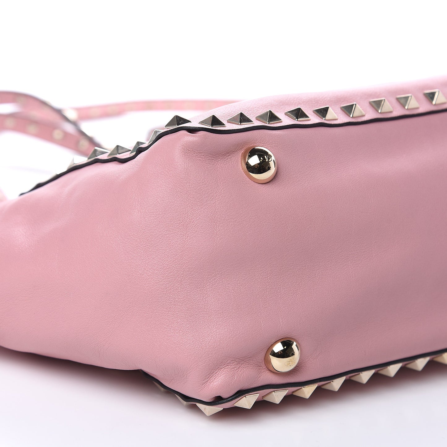 Vitello Small Rockstud Tote Pop Gardenia