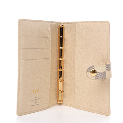 Louis Vuitton Damier Azur Small Ring Agenda Cover 4 of 7