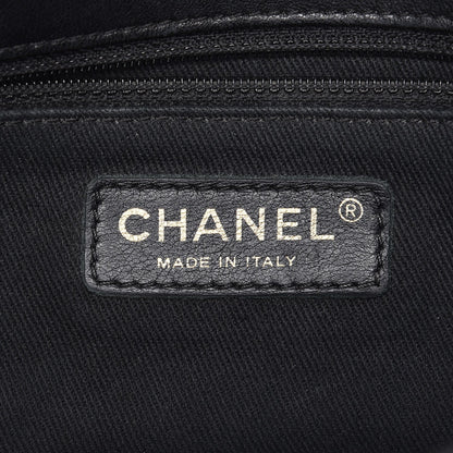 Chanel Calfskin Chevron Quilted Medium Surpique Flap Black 7 of 8