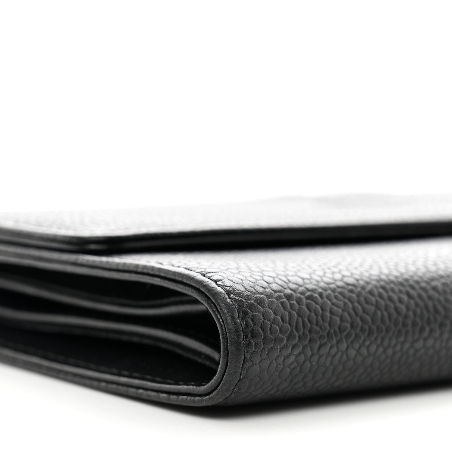 Chanel Caviar Timeless CC Large Gusset Flap Wallet Black 10 of 12