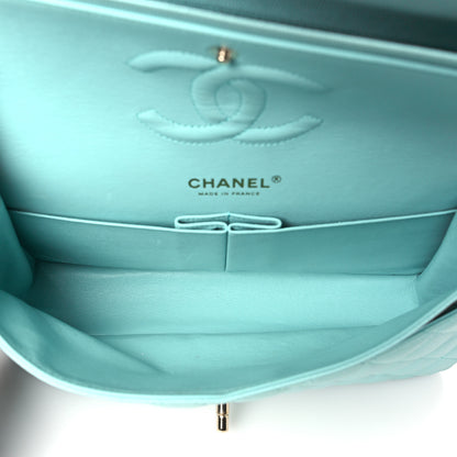 Chanel Caviar Quilted Medium Double Flap Light Blue 5 of 10
