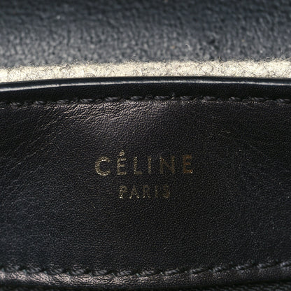 Celine Felt Smooth Calfskin Medium Trapeze Pearl Grey 5 of 8