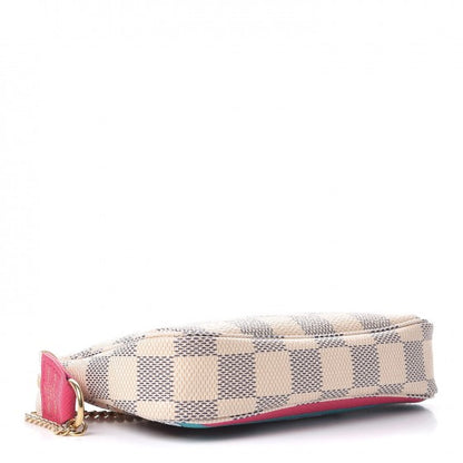 Louis Vuitton Damier Azur 2015 Christmas Animation Mini Pochette Accessories 4 of 7
