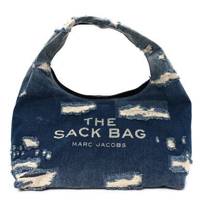 Marc Jacobs Denim Medium The Sack Bag Punk Indigo 1 of 12
