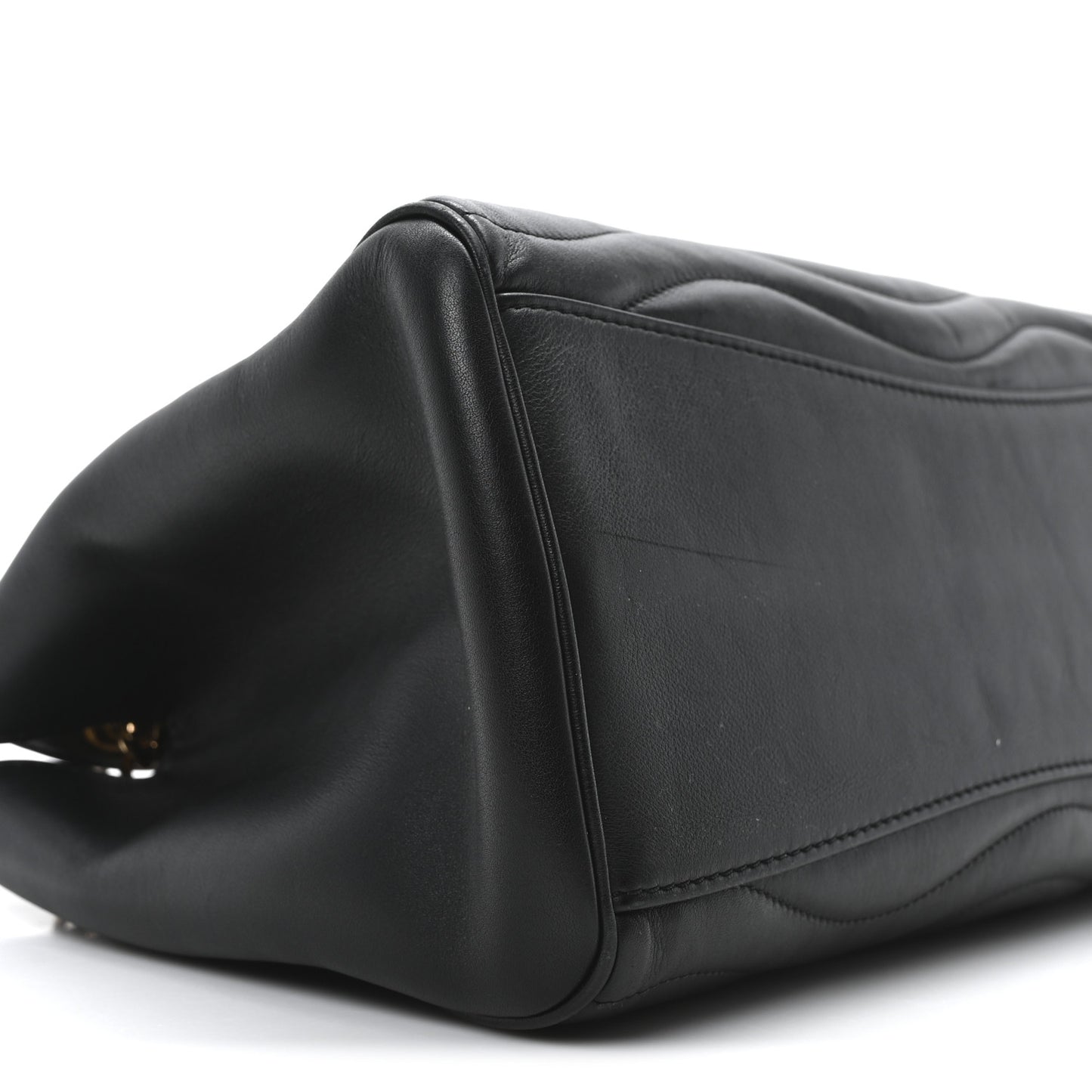 Calfskin New Wave Chain Tote Black