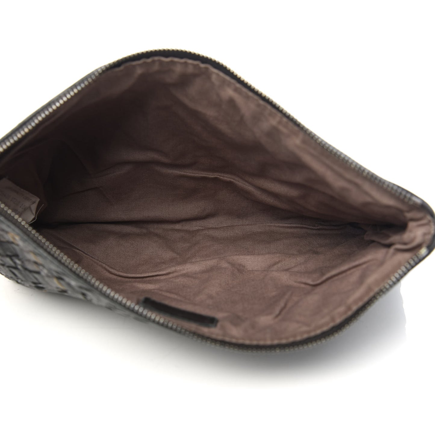 Nappa Ayers Intrecciato Medium Document Case Black