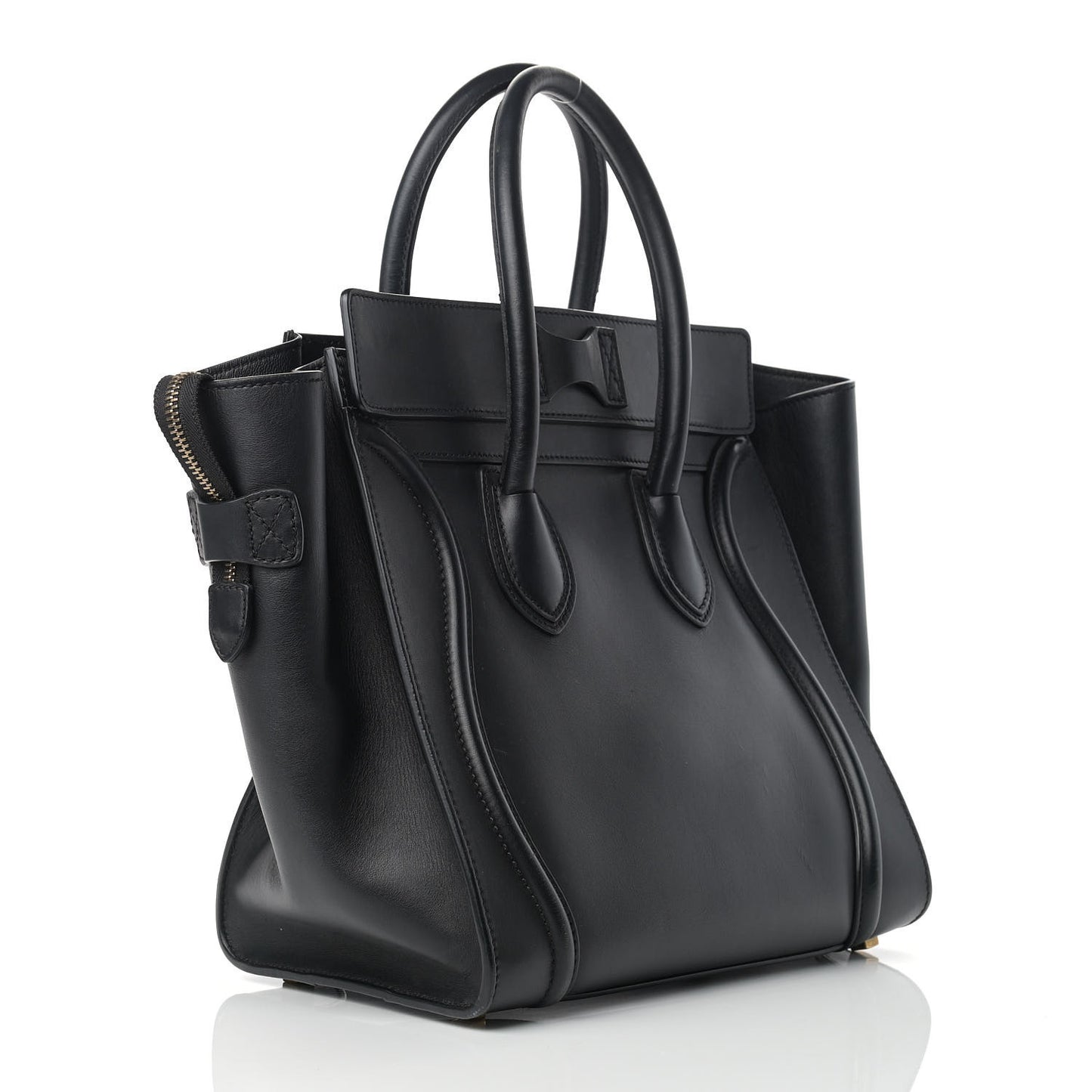 Smooth Calfskin Mini Luggage Black